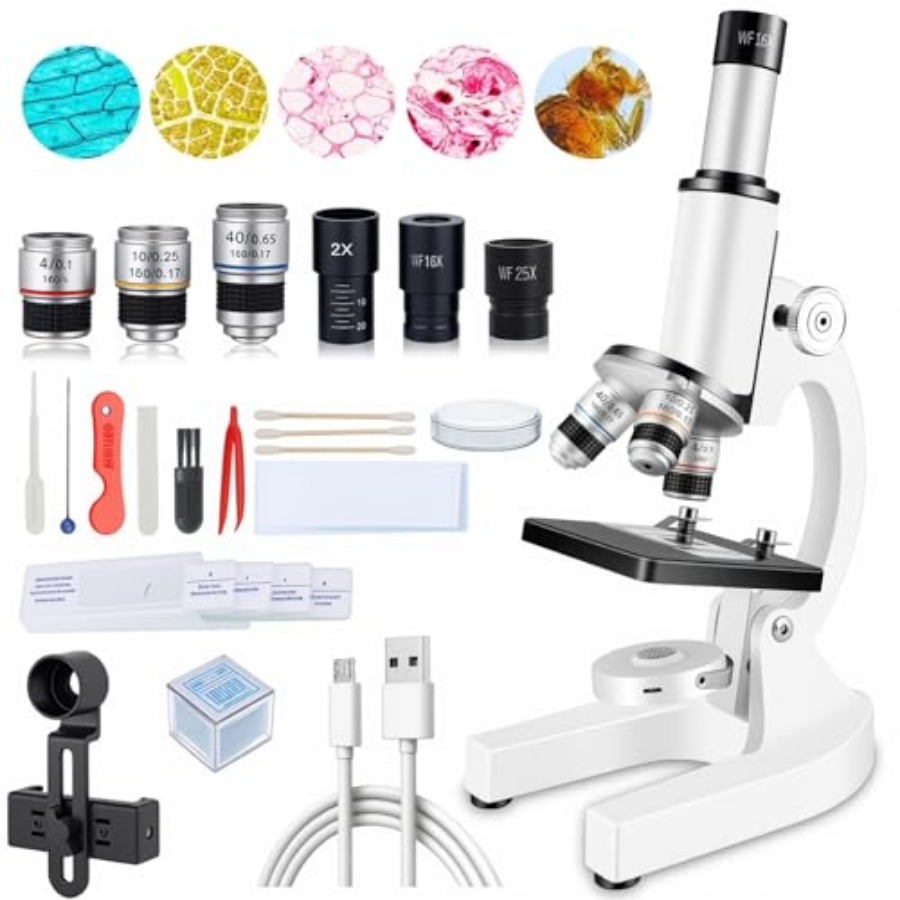Compound Microscope for Adults - مراجعة Microscope Compound 40X وسعره