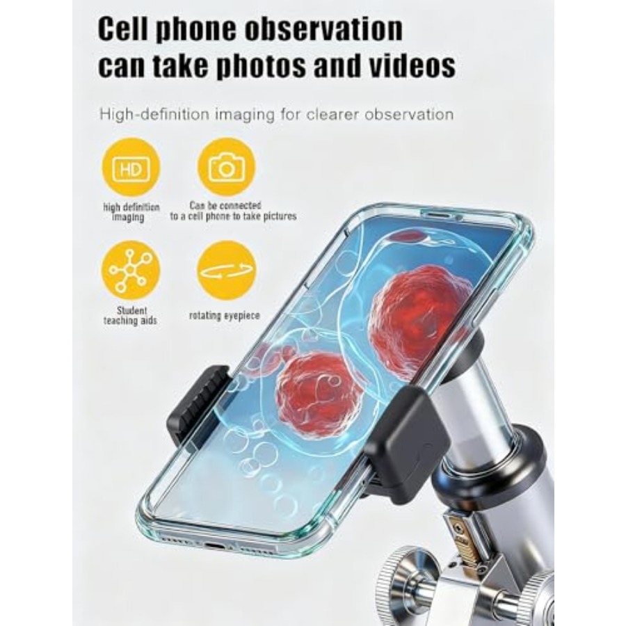 Compound Microscope for Adults - مراجعة Microscope Compound 40X وسعره