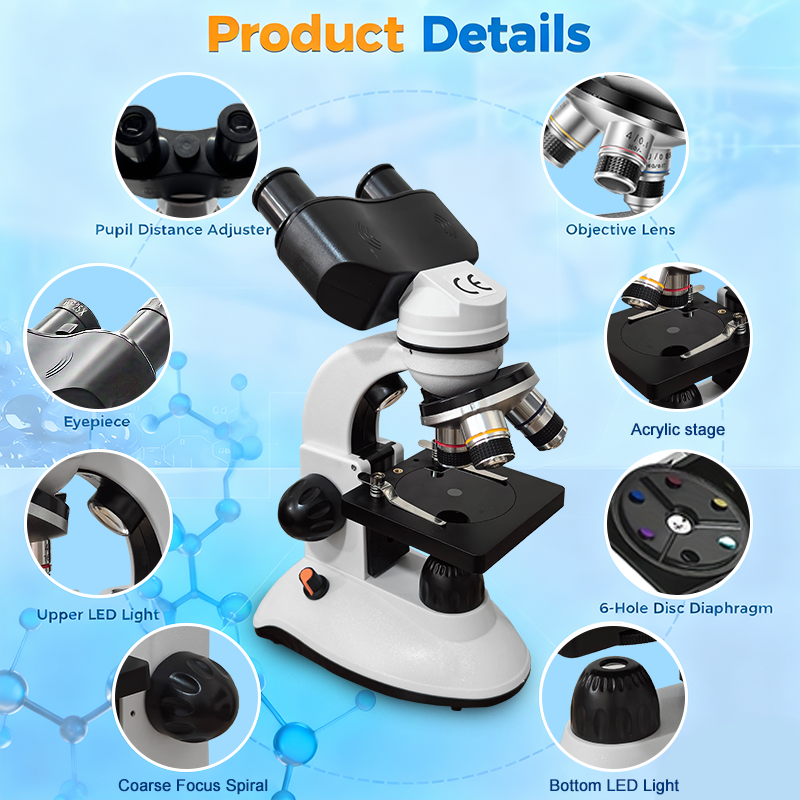 Binocular Compound Microscope  - مراجعة Microscope Compound 40X وسعره