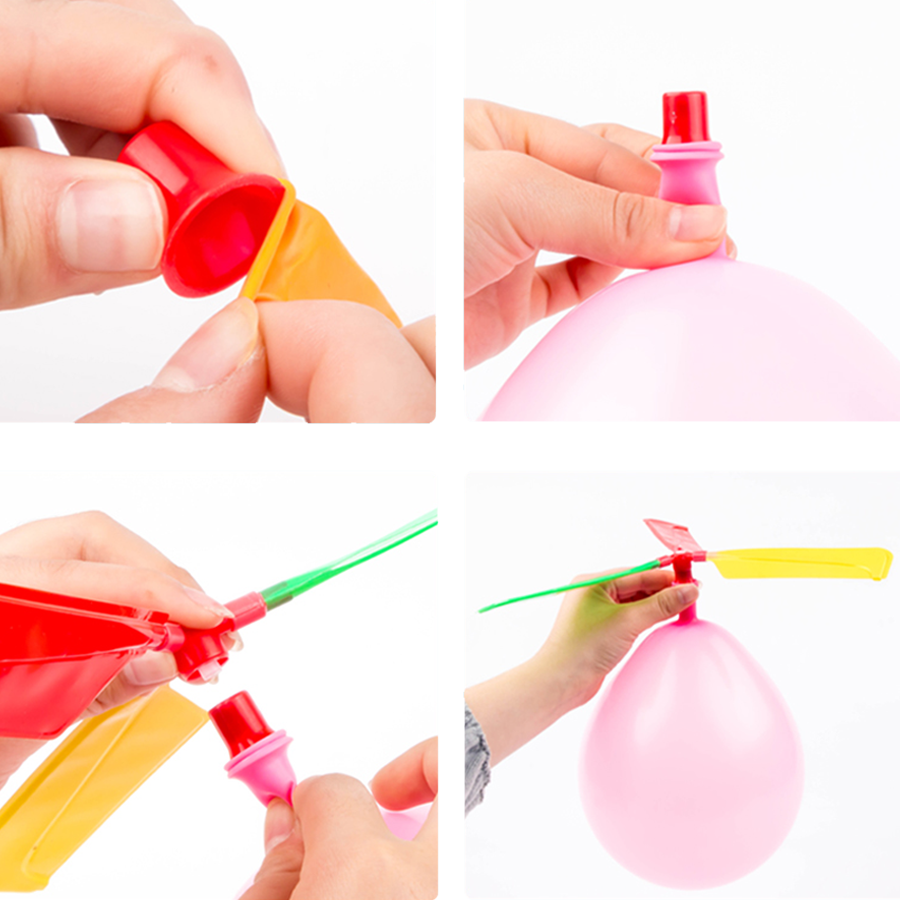 3/6/9sets Balloon Propeller He - مراجعة Science Experiment وسعره