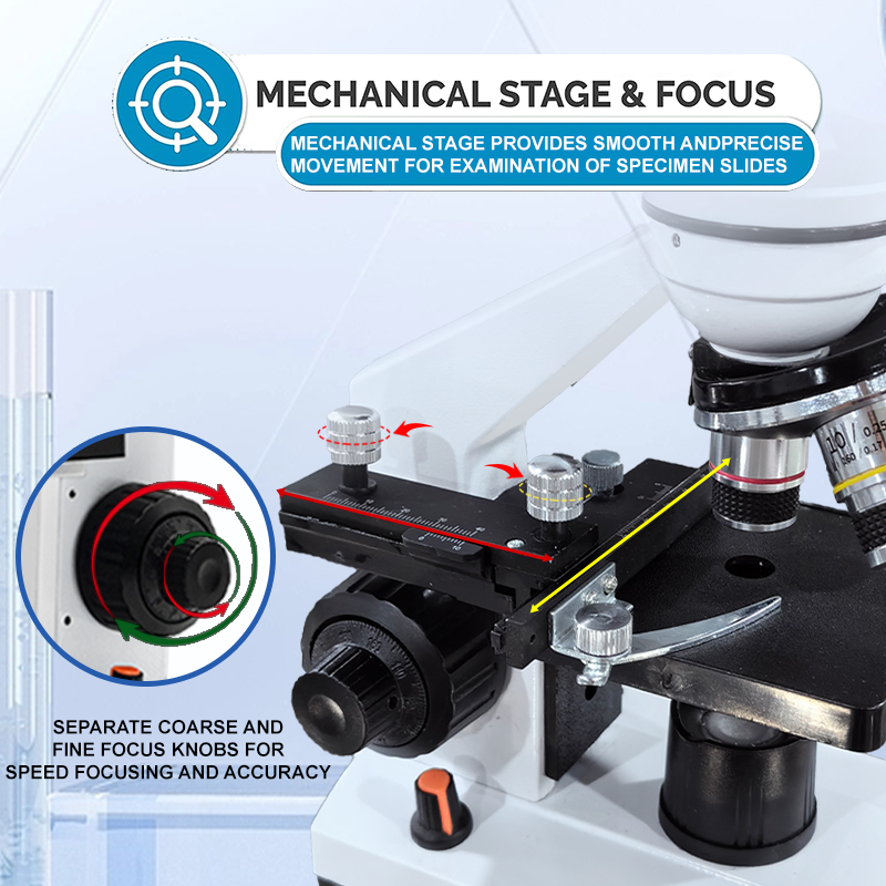 Professional LED Binocular Mic - مراجعة Microscope Compound 40X وسعره