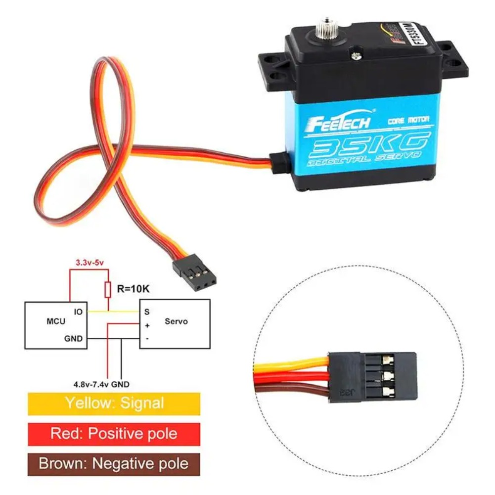 FEETECH FT5330M 35KG Digital S - مراجعة Robot Arm Motor وسعره