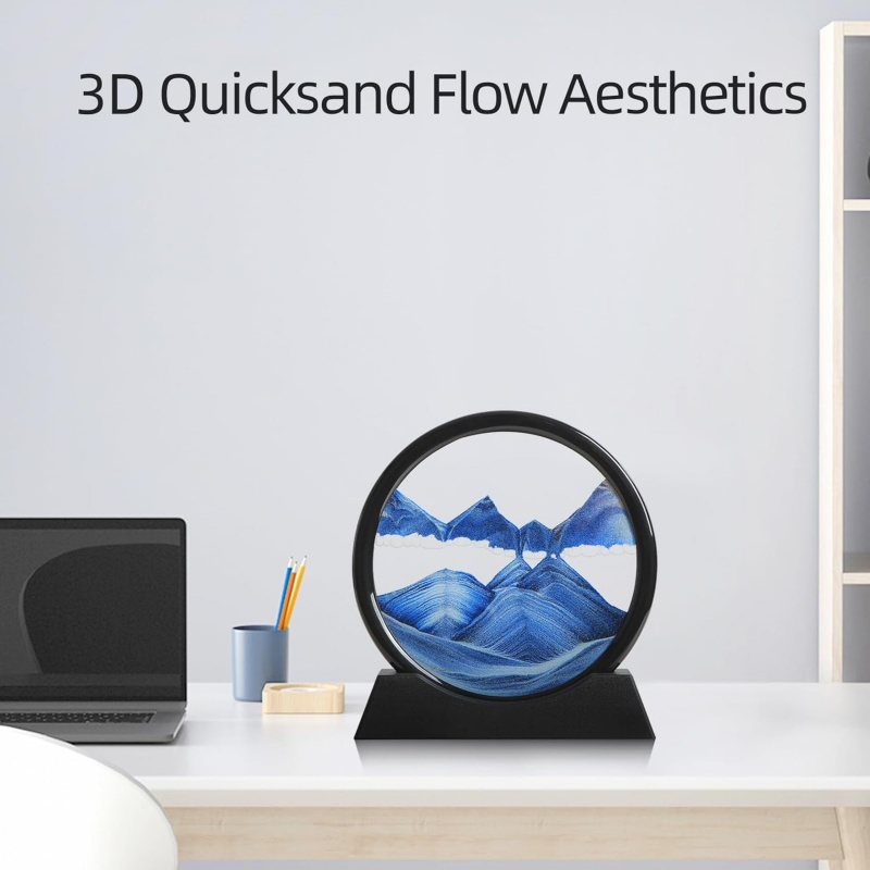 3D Hourglass Quicksand Moving  - مراجعة Newton Cradle Large وسعره