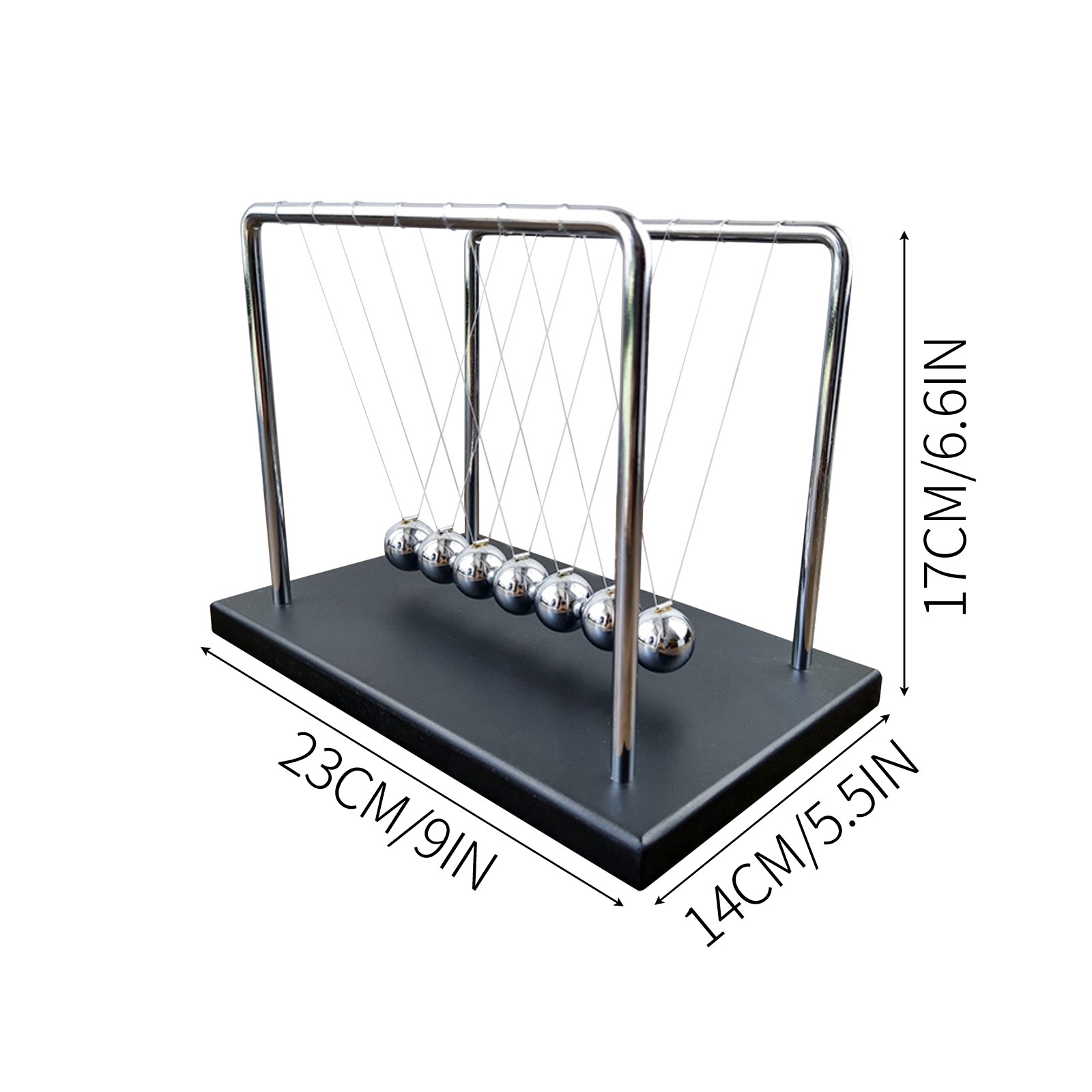 7 Balls Mechanic Curve Newton  - مراجعة Newton Cradle Large وسعره