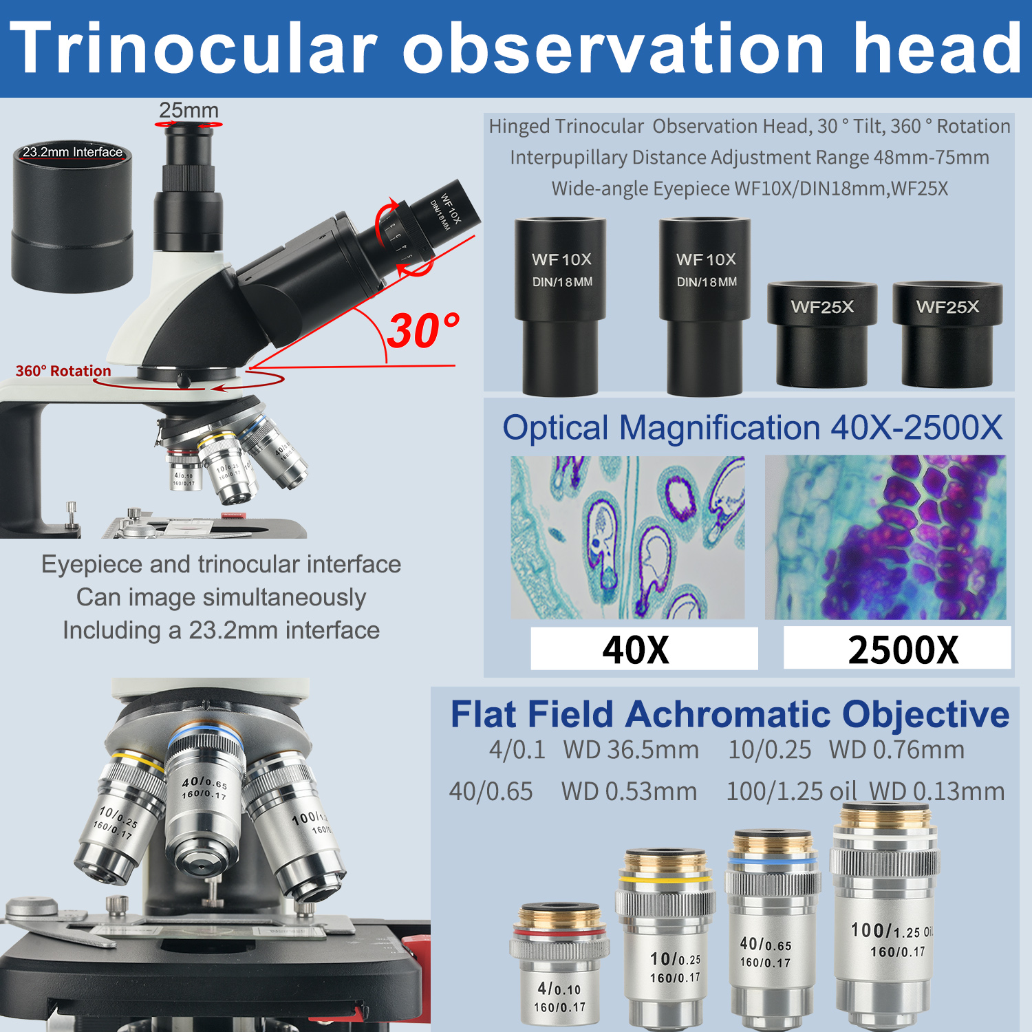 KOPPACE 40X-2500X Electron Com - مراجعة Microscope Compound 40X وسعره