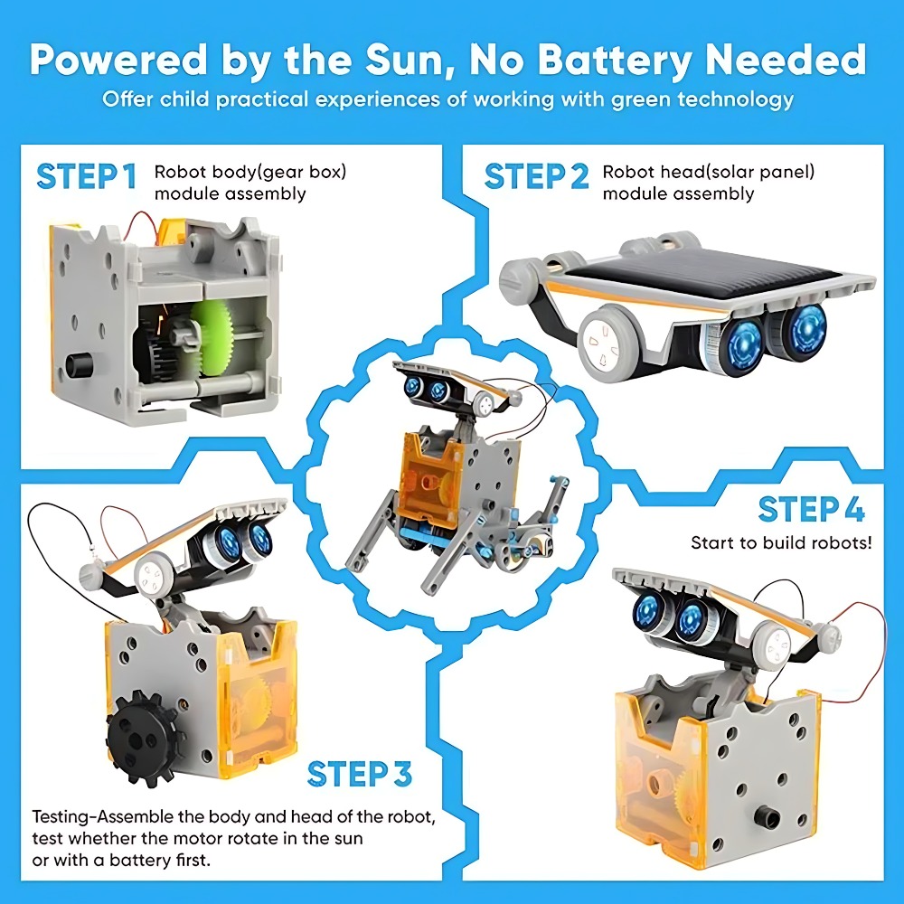 Solar Robot Building Blocks 12 - مراجعة Science Robotics وسعره