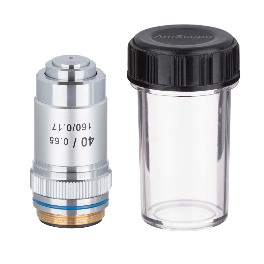 AmScope 40X (Spring) Achromati - مراجعة Microscope Compound 40X وسعره