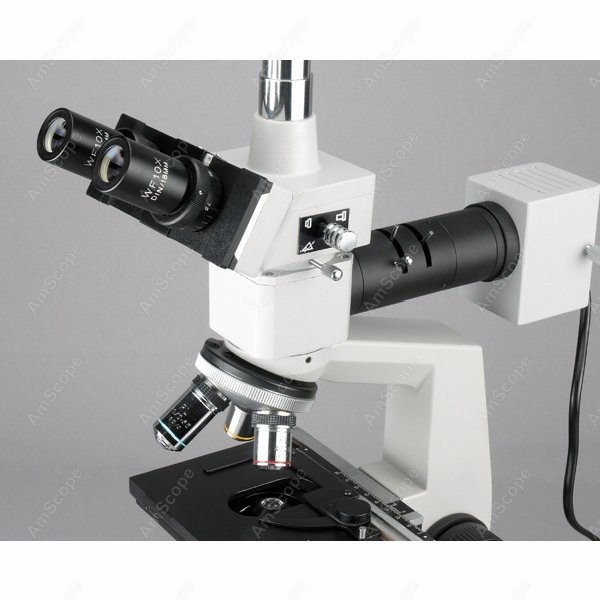 AmScope Metallurgical Trinocul - مراجعة Microscope Compound 40X وسعره