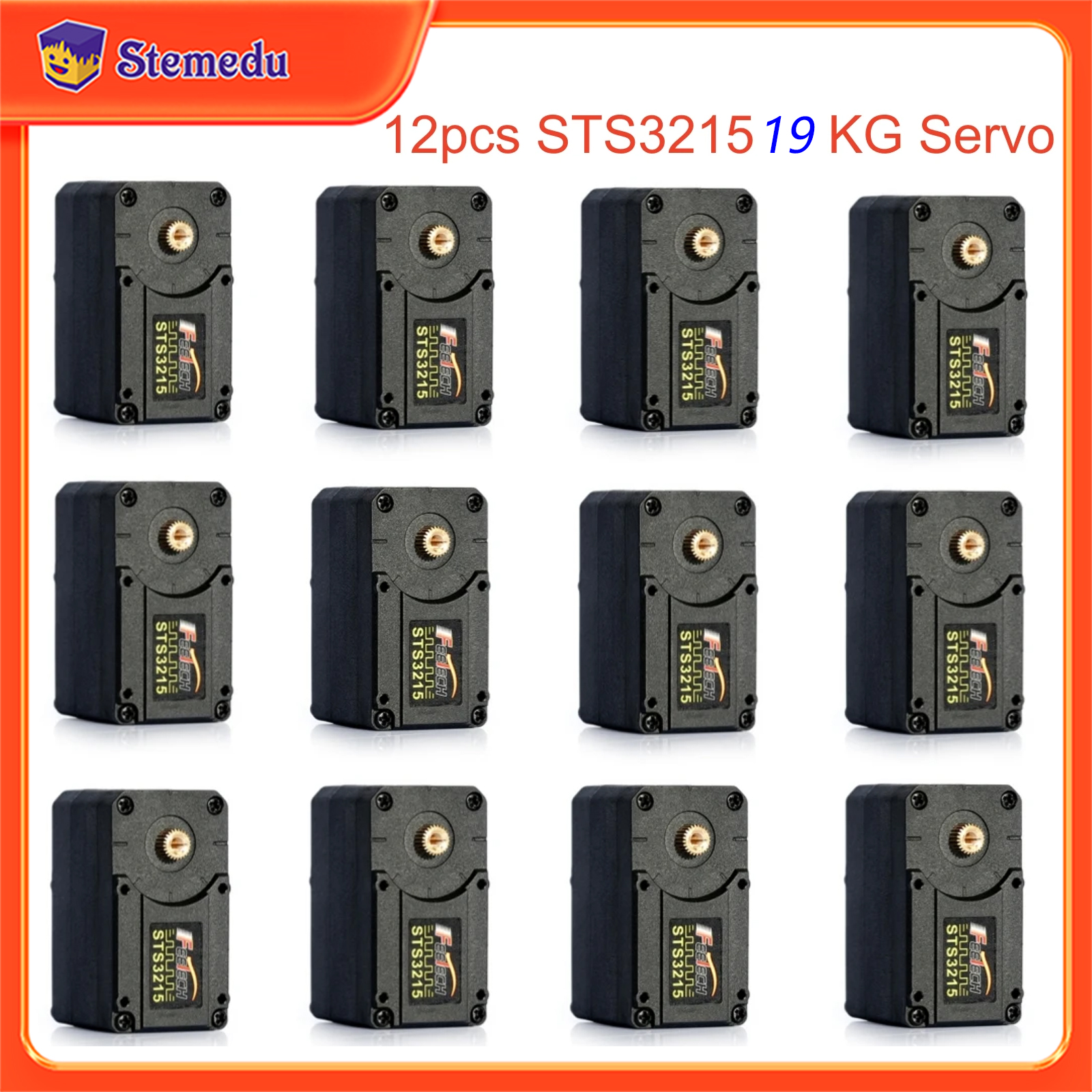 12PCS Feetech STS3215 19KG 7.4 - مراجعة Robot Arm Motor وسعره