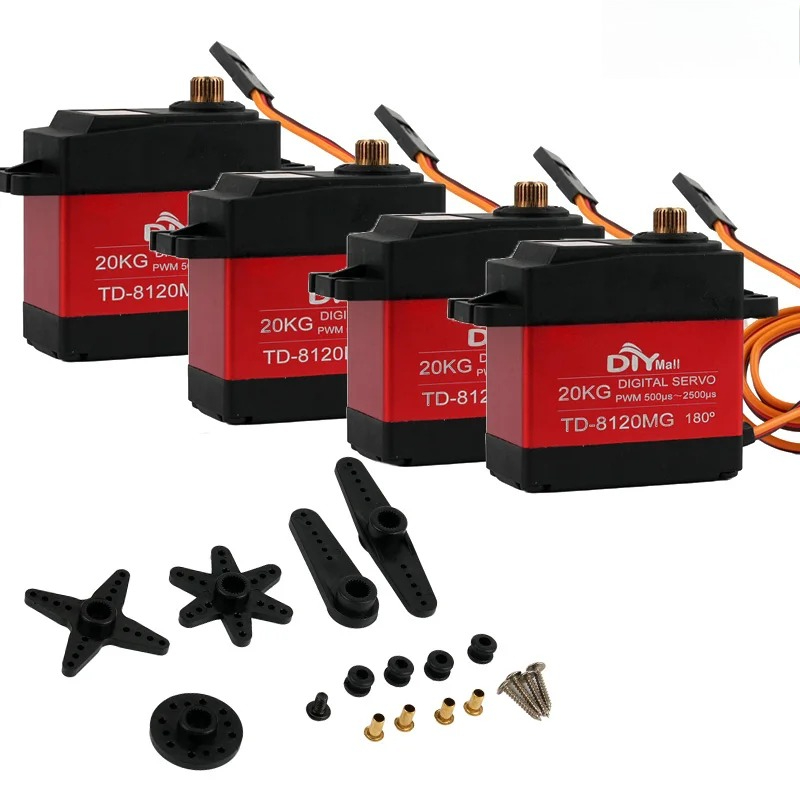 20KG TD-8120MG Large Torque St - مراجعة Robot Arm Motor وسعره