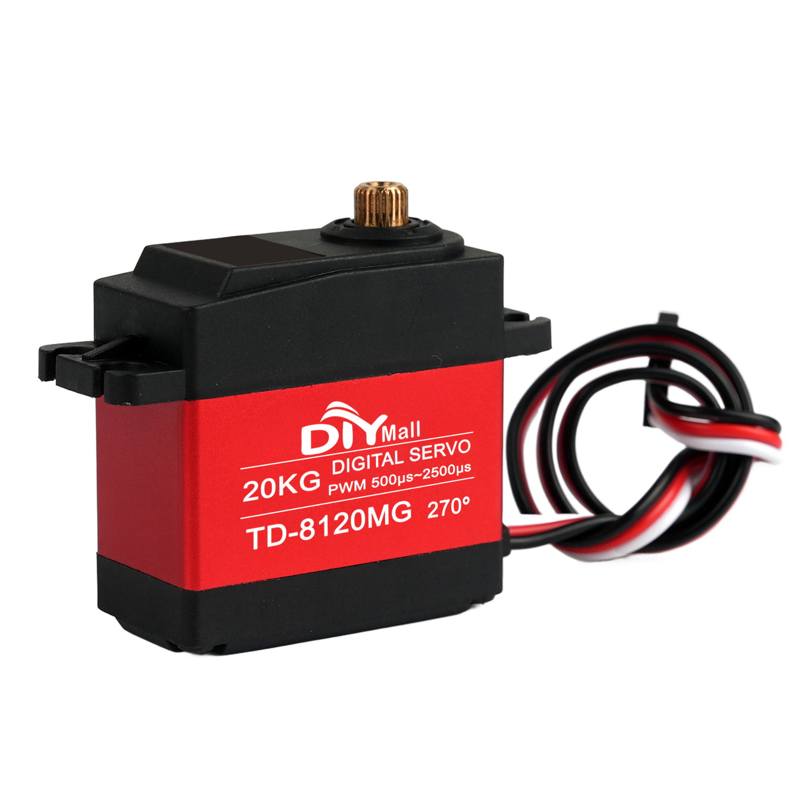 20KG TD-8120MG Large Torque St - مراجعة Robot Arm Motor وسعره