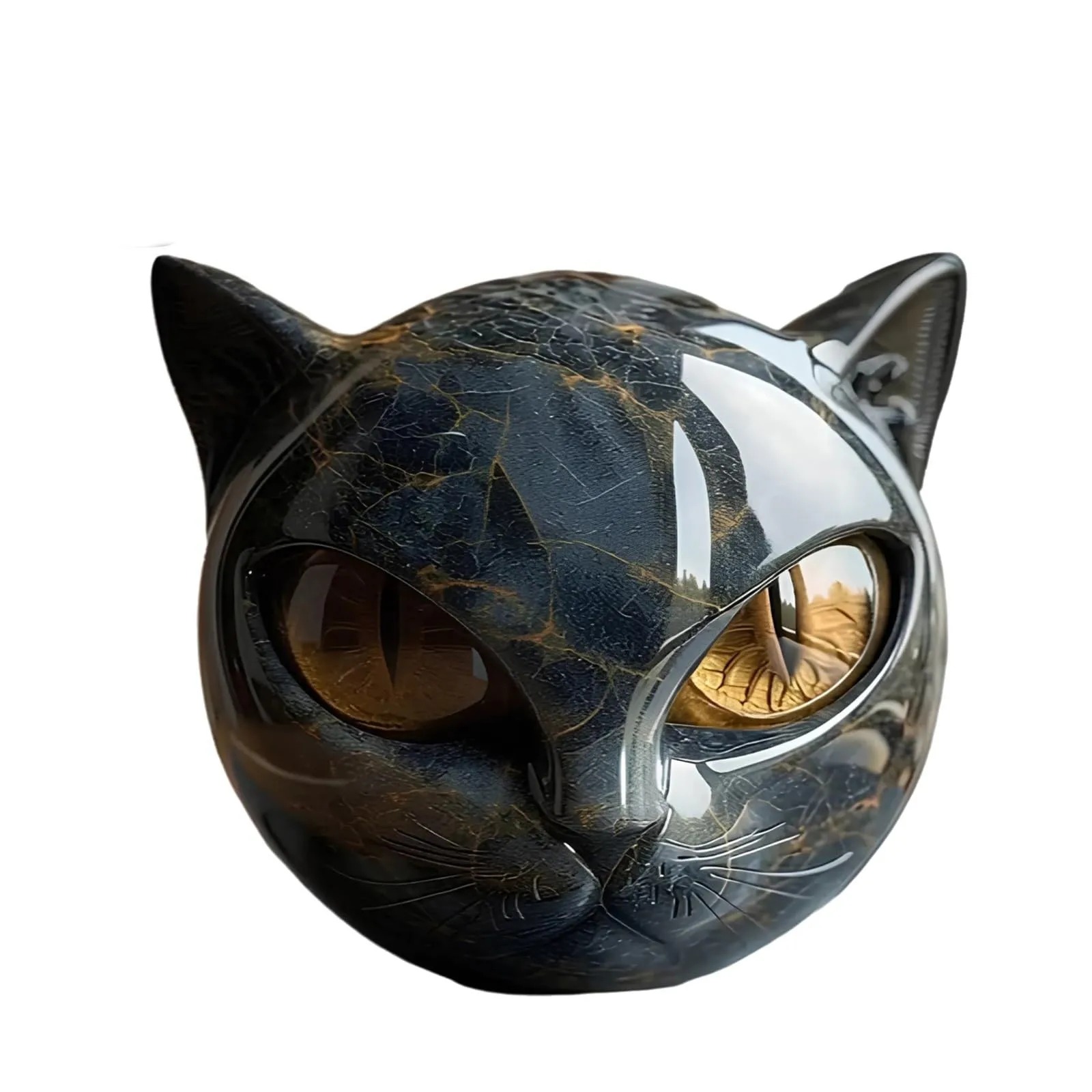 Decorative Black Cat Stone Fig - مراجعة Newton Cradle Large وسعره