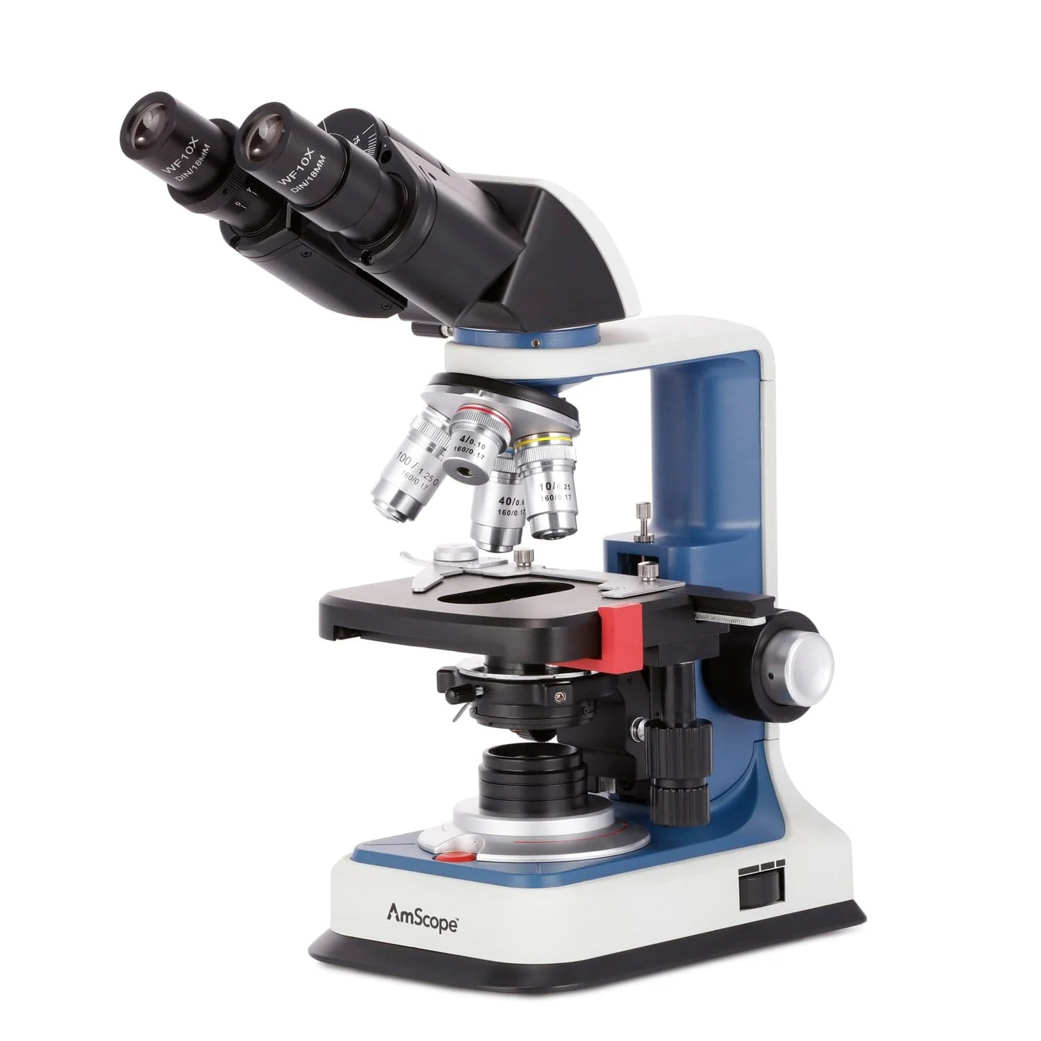 AmScope 40X-2500X USB-C Rechar - مراجعة Microscope Compound 40X وسعره