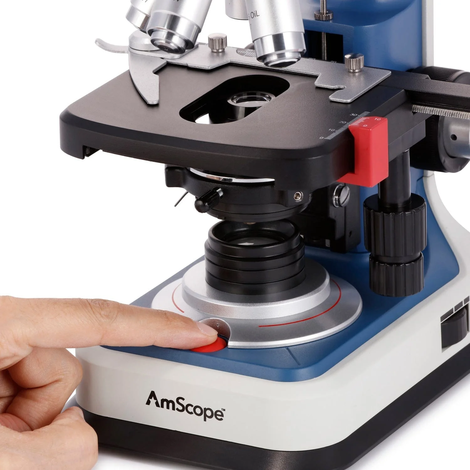 AmScope 40X-2500X USB-C Rechar - مراجعة Microscope Compound 40X وسعره