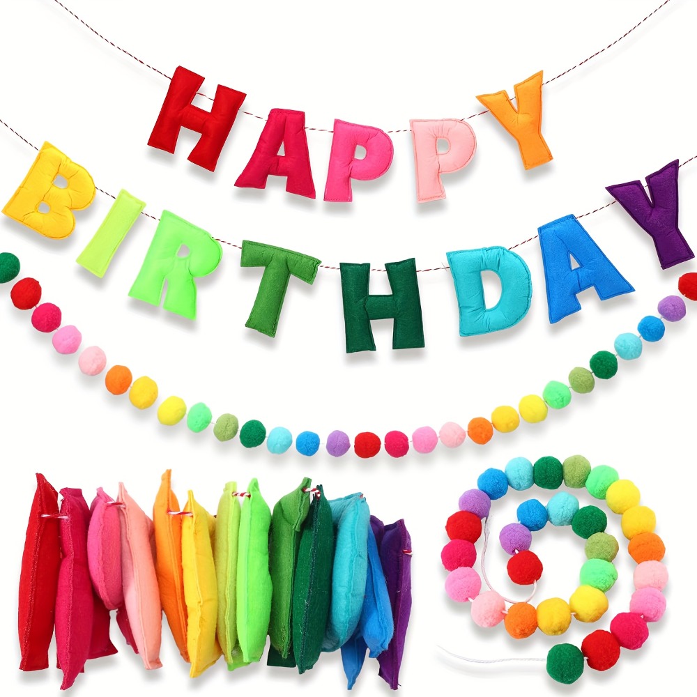 29Pcs (1 Pull Flag + 28 Pom-Po - مراجعة Science Of Happiness وسعره