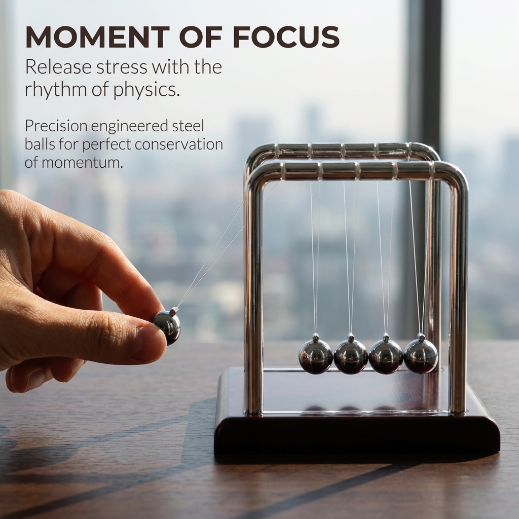 Newton Cradle Balance Pendulum - مراجعة Newton Cradle Large وسعره