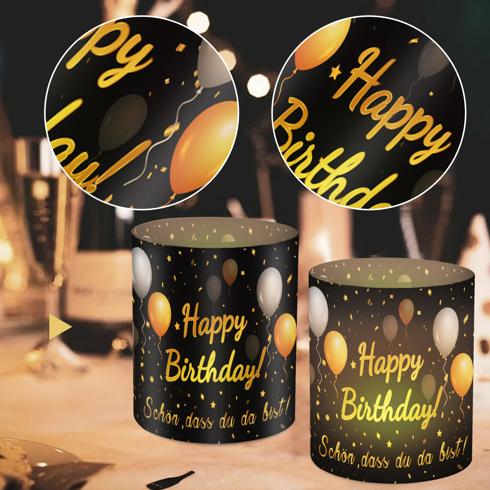12pcs Happy Birthday Candle Ta - مراجعة Science Of Happiness وسعره