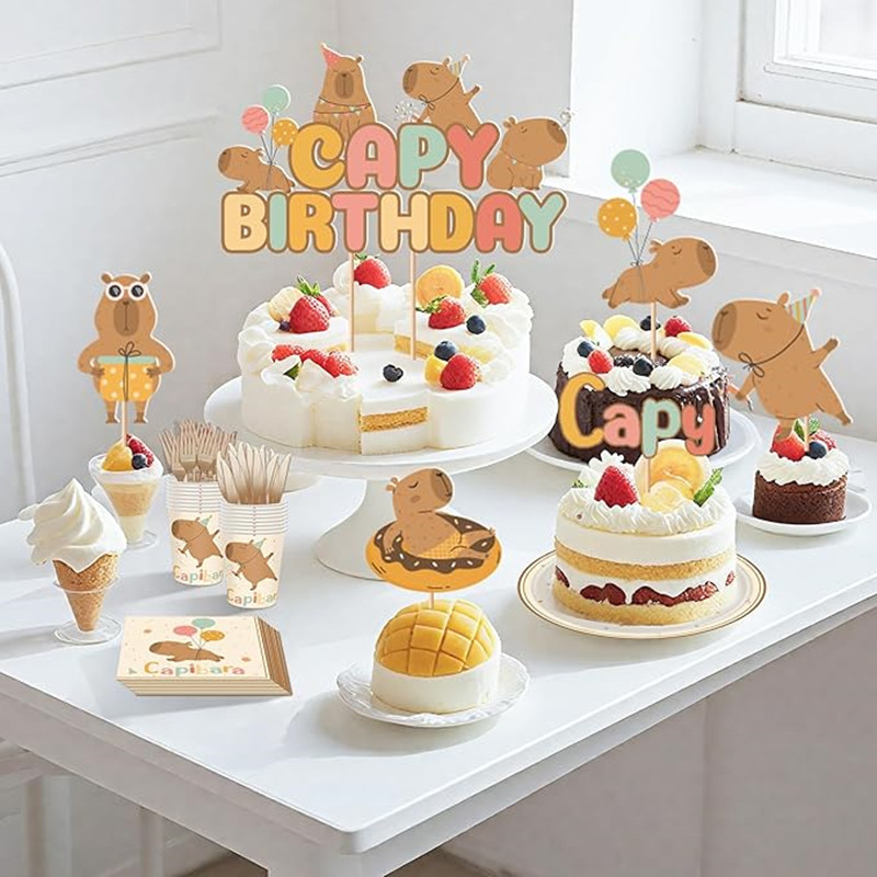 Capybara Party Decoration Birt - مراجعة Science Of Happiness وسعره