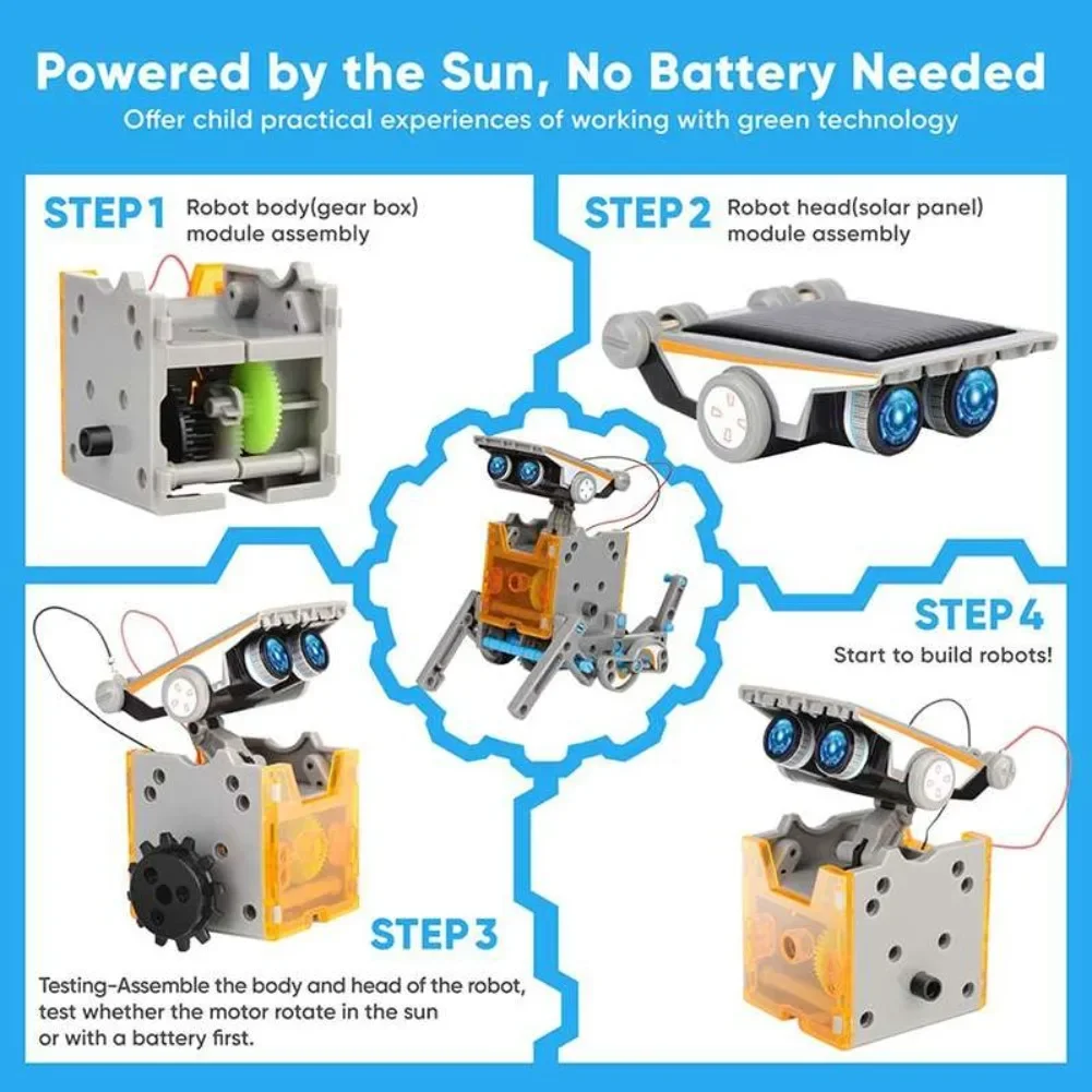 13 in 1 Solar Powered Robot Sc - مراجعة Science Robotics وسعره